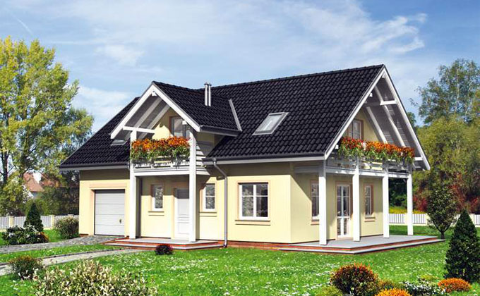 Proiect casa din lemn model pcl 01 barat system for Modele de case
