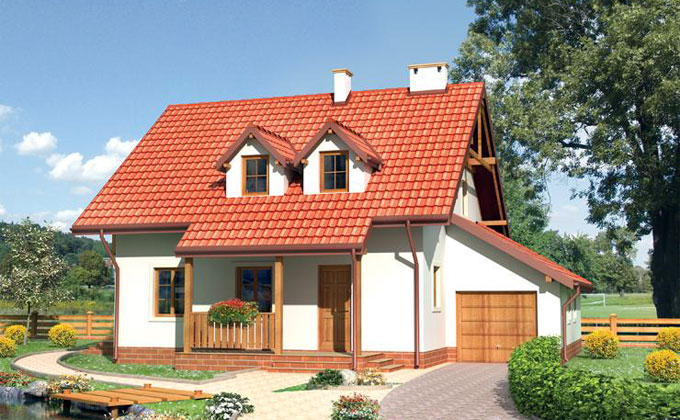 Proiect casa de lemn model pcl 03 barat system for Modele de case