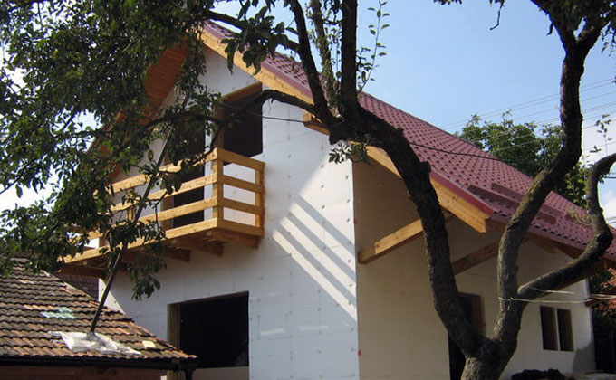 Constructie casa prefabricata din lemn