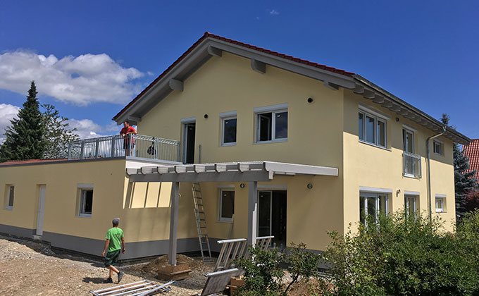 Constructie casa din lemn in Tannheim, Germania