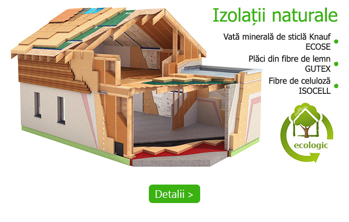 Materiale izolatoare naturale pentru fatada si mansarda